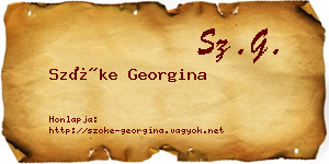 Szőke Georgina névjegykártya